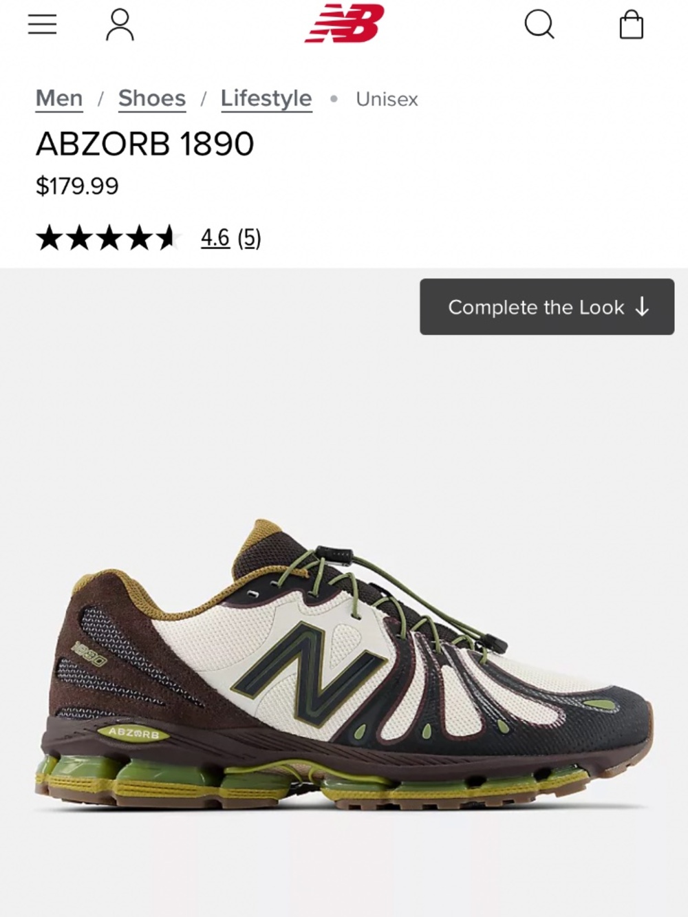 Brand new new balance Absorb 1890s